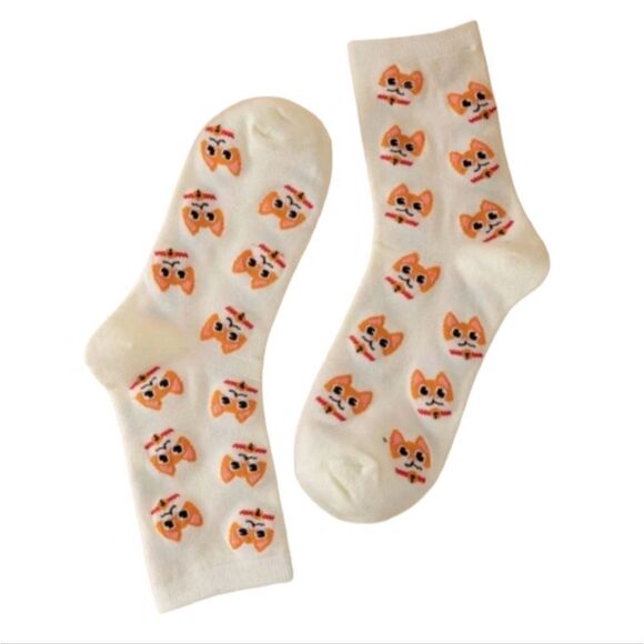 Cartoon Corgi Dog Socks - Picture 3 of 4